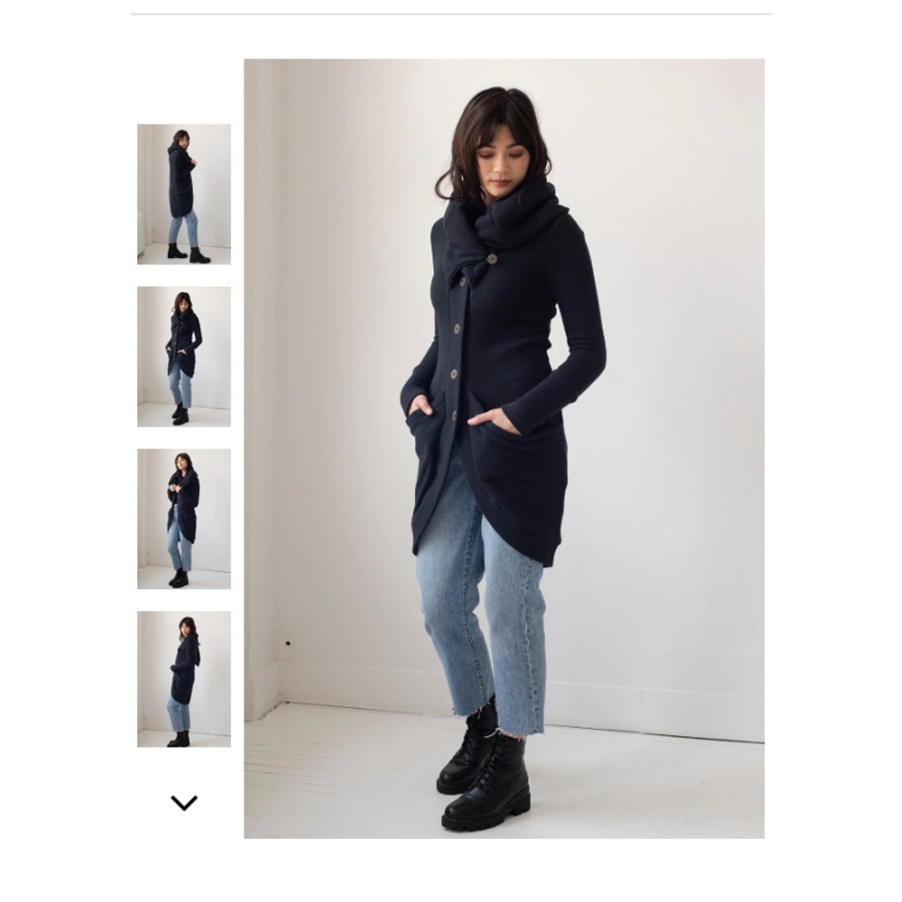 Rebecca King 3 Way Sweater Black